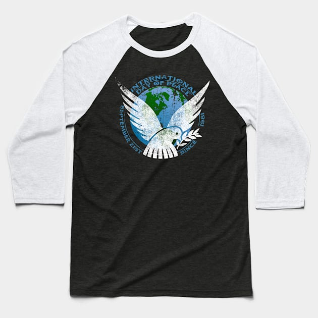 World International Day Of Peace 21st Baseball T-Shirt by everetto